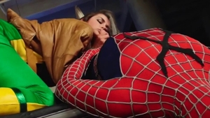 Spiderman cum in mouth in HD