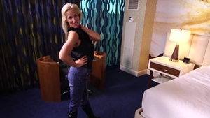 Saggy tits MILF hardcore POV blowjob at castings