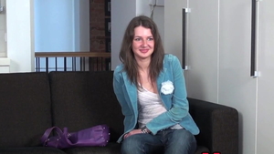 Bends over at the audition