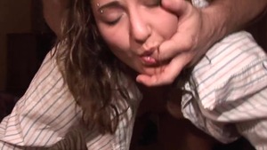 Small boobs blonde hair cumshot HD